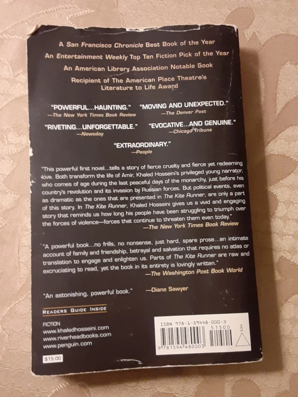 Kite Runner Paperback Book